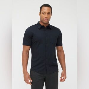 Kit and Ace City Tech Short Sleeve Shirt, black, small